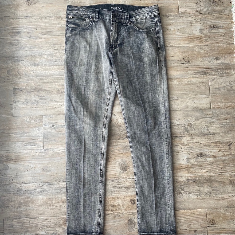Men’s Carbon Straight Jeans Gray/Black Ash 32/33